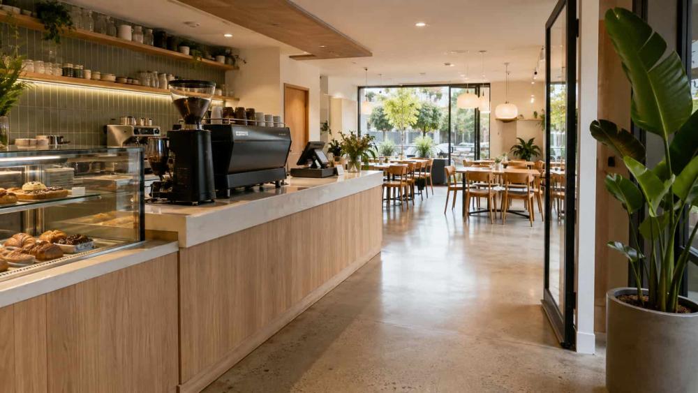 Empty cafe ready for fitout